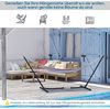 Outsunny Hängemattengestell größenverstellbar (313–388) x 109 x 116 cm, (Hängematte, 1-St, Hängemattenständer), bis 120 kg, Garten, Strand, Metall Bild 5