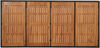 vidaXL Gartentisch mit Holzplatte Schwarz 190x90x75 cm Poly Rattan 319905 Bild 5