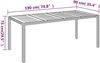 vidaXL Gartentisch mit Holzplatte Schwarz 190x90x75 cm Poly Rattan 319905 Bild 3