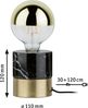 Paulmann No. 79742 Tischleuchte Neordic Vala Messing gebürstet, Mamor schwarz 12 cm Bild 4