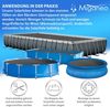 Miganeo Pool Solarfolie Ø 600 cm Deluxe rund | schwarz | 180 my | 12 mm Luftblasen Bild 5