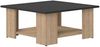 Temahome Couchtisch Square 67x67 cm, Eiche und Schwarz, 67 x 67 x 30,5 cm (BxTxH) Bild 1
