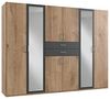 Kleiderschrank >Drugi II< in Plankeneiche Graphit - 270x208x58cm (BxHxT) Bild 2