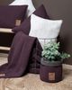 Knit Factory Lynn Kissen 50x50 cm Glatt Anthrazit Bild 5