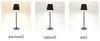 Idena 50123 - LED Tischlampe touch, dimmbare Nachttischlampe mit USB-C, für Außen und Innen, höhenverstellbare Tischleuchte in Schwarz Bild 5
