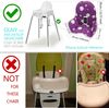 ZARPMA Sitzbezüge Kissen Kompatibel für Ikea Antilop Hochstuhl , Waschbar Faltbarer Baby Hochstuhl Bezug Kinder Sitz Covers Stuhlkissen(Lila) Bild 4