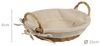 KESPER 17682 Brotkorb, Kunststoff mit Textilfutter, braun, 23 x 23 x 6 cm Bild 3