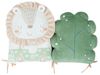 Kikkaboo Babykissen-Set 5-tlg. Plüsch Jersey Einzelkissen Maße 35 x 30 x 7 cm grün Bild 3