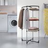Metaltex Wäscheständer Fortino, 25 m, 3 Ebenen, zusammenklappbar, silberfarben Bild 2