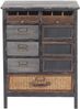 Apothekerkommode HWC-F34, Schubladenschrank, Tanne Holz massiv Vintage Shabby-Look 90x65x32cm Bild 4