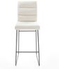 Barstuhl Pela-Flex Bouclé Soft Beige Kufengestell Metall Schwarz Bild 3