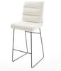 Barstuhl Pela-Flex Bouclé Soft Beige Kufengestell Metall Schwarz Bild 2