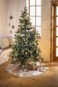 Dekoleidenschaft Weihnachtsbaumdecke "Winterwald" beige Ø 120 cm, Christbaumdecke rund, Weihnachtsbaum Rock, Baumdecke wasserabweisend, Tannebaum Decke Bild 2