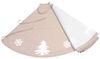 Dekoleidenschaft Weihnachtsbaumdecke "Winterwald" beige Ø 120 cm, Christbaumdecke rund, Weihnachtsbaum Rock, Baumdecke wasserabweisend, Tannebaum Decke Bild 4