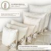 Meivita Kopfkissen Kopfkissen mit Naturlatexflocken und kbA Baumwollbezug, Füllung: 100% Latex (Naturlatexflocken), Bezug: 100% Baumwolle, Seitenschläfer, Rückenschläfer, Bauchschläfer, Kissen Hergestellt in Deutschland Bild 3