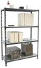 Simonrack Schwerlastregal, Lagerregal, 150 x 90 x 40 cm, Metallregal, Kellerregal, Biegestelle 180 kg, 4 Fachböden, Anthrazit/Verzinkt - Simonclick Bild 3