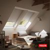 Verdunklungsrollo DKL S06 1100S, VELUX, verdunkelnd, ohne Bohren, in Führungsschienen, VELUX »Pick & Click!«, alufarbene Führungsschienen & Griffleiste Bild 5