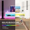 HOMCOM TV-Board mit RGB LED-Beleuchtung (16 Farben) (Hängender TV Schrank, 1 St, TV Lowboard), mit offenen Stauraum, für 55-60 Zoll Fernseher, Hochglanzweiß Bild 3