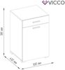 Badschrank Matteo Sonoma 50 x 78.5 cm Vicco Bild 3