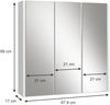 Badspiegelschrank Majest Weiß 67.4 x 68 cm Vicco Bild 3
