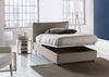 Talamo Italia Bett Veronica eineinhalb mit Container, Made in Italy, Kopfteil und Stoffbezug, Frontöffnung, passend für 120x190 cm Matratze, Taupe Bild 4