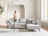 Ecksofa ELGA Stoff Hellgrau Linksseitig Bild 2