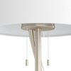 Eglo 98309 Stehleuchte ESPARTAL E27 1X60W LED 11,8W 3000K nickel-matt, alu weiß Ø25cm H:148,5cm mit Zugschalter Bild 5