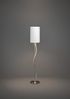 Eglo 98309 Stehleuchte ESPARTAL E27 1X60W LED 11,8W 3000K nickel-matt, alu weiß Ø25cm H:148,5cm mit Zugschalter Bild 2