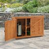 Geräteschrank Kerteminde Kaminholzlager Brennholzregal 88 x 128 x 50 cm [en. casa] Bild 2