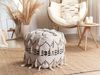 Pouf beige / schwarz 50x50 cm THONDI Bild 2