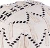 Pouf beige / schwarz 50x50 cm THONDI Bild 4