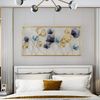 3D Wandbild "Ginkgo" aus Metall in gold, anthrazit, türkis, 125x60 cm, Wanddeko, Wandschmuck Bild 2