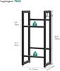 YITAHOME Getränkekistenregal 2 Kisten mit Rollen, verstellbaren füße, Öffner, Metall Kistenregal mit 2 Ebenen für Bier, Obst, Gemüse, Wasser, getränkeregal kisten Regal, Tragfähigkeit 240KG Bild 4