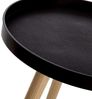 Beistelltisch aus PP und MDF in Schwarz und Natur Bild 4