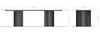 Esstisch Edge 300x100 Keramik Calacatta Luxe Weiß-Gold-Grau Troa Metall Schwarz Bild 3