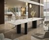 Esstisch Edge 300x100 Keramik Calacatta Luxe Weiß-Gold-Grau Troa Metall Schwarz Bild 4