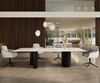 Esstisch Edge 300x100 Keramik Calacatta Luxe Weiß-Gold-Grau Troa Metall Schwarz Bild 2
