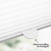 Sonello Plissee Klemmfix ohne Bohren 75x200 cm Weiß Faltrollo Plisseerollo Jalousie für Tür & Fenster Blickdicht Sichtschutz Sonnenschutz Fertifplissee Rollo Bild 4