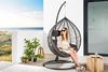 riess-ambiente Hängesessel LOFT anthrazit / grau (Einzelartikel, 1-St), Outdoor · Garten · Hängestuhl · Gestell & Kissen · Terrasse · Balkon Bild 5