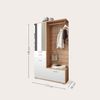 Garderobe ENTRA Kompaktgarderobe Spiegel Paneel Hochschrank Artisan braun weiß Bild 5