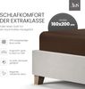 Bettwaesche-mit-Stil Mako-Satin Spannbettlaken dunkelbraun 160x200cm Höhe 31-40cm Bild 2