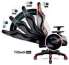 Diablo X-Horn 2. 0 Gaming Stuhl für Kinder Bürostuhl Gamer Chair Schreibtischstuhl 3D Armlehnen Ergonomisches Design Nacken/- Lendenkissen Kunstleder Wippfunktion Rot Kids (S) Bild 4