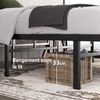 Zinus Justin Bett 180x200 cm – 36 cm Höhe mit Stauraum unter dem Bett – Plattformbett aus Metall – Schwarz Bild 4