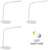 Brilliant Leuchten No. G93101-05 LED Tischleuchte Joni weiß Induktionsladeschale Bild 2