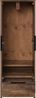 Flurset 4tlg. massivum Sydney Pinie dunkel 65x180x41 cm Flurmöbel-Set mit Kommode Sitzbank Garderoben-Set Holz braun Landhaus Bild 5