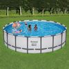 Steel Pro MAX™ Frame Pool Komplett-Set mit Filterpumpe Ø 549 x 132 cm, lichtgrau, rund Bild 2