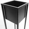 H&S Collection Blumentopf mit Ständer Metall Schwarz 60 cm 424175 Bild 2