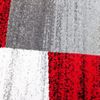 Vimoda Teppich Geometrisches Muster Meliert, Kariert, Rechteckig, Läufer, Teppich Wohnzimmer, Schlafzimmer, Kachel Optik, Rot Lila Beige Bild 5