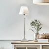 Mirabeau Tischleuchte Tischlampe Mayfair weiß/silber Bild 2