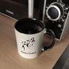 speecheese Tasse Rudelführer heulender Wolf Kaffeebecher in Schwarz mit Wolf Motiv Bild 5